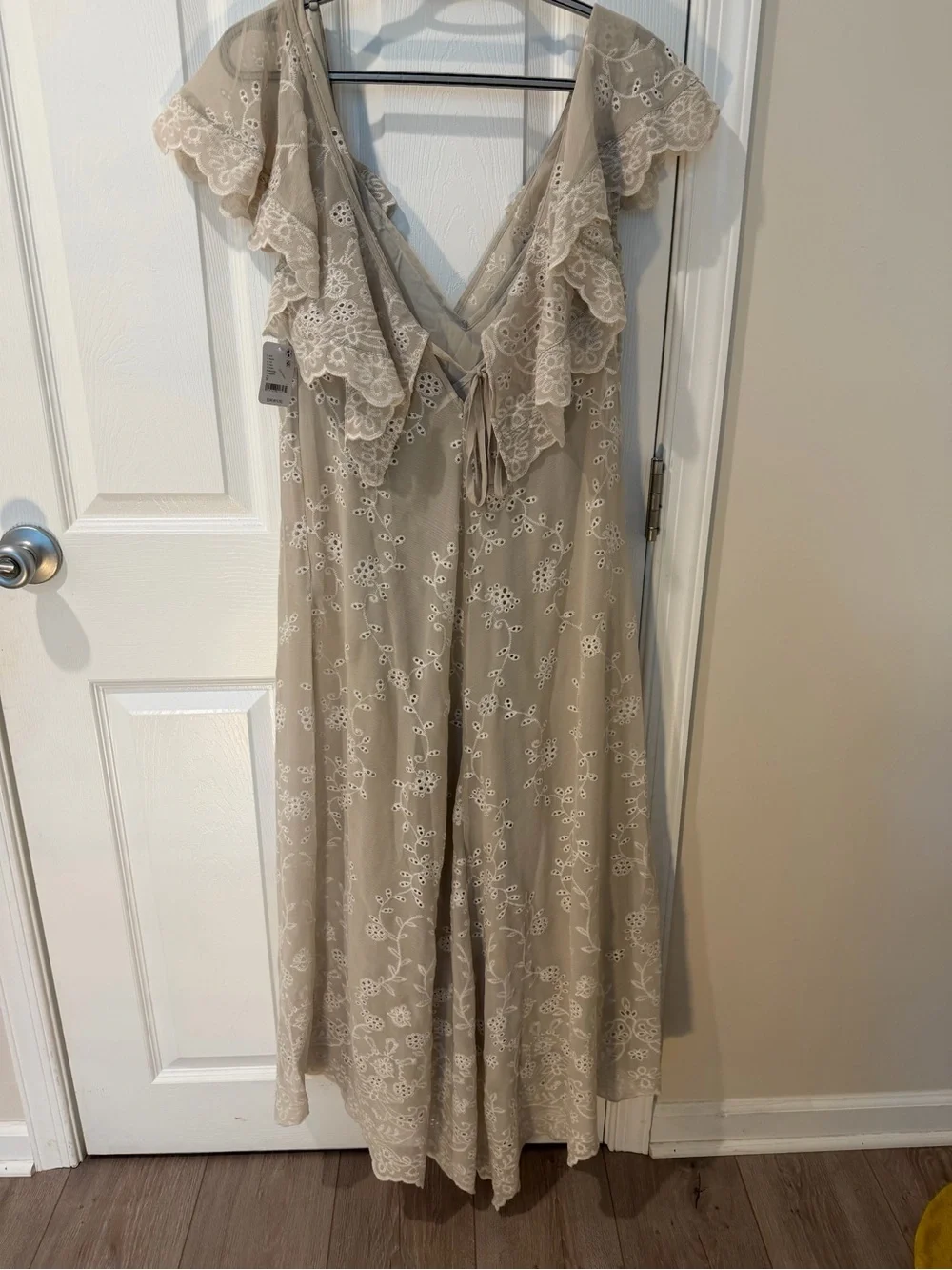 NWT Free People Lovely Lovely Midi Dress - Tofu Ivory MSRP $248 CURRENT